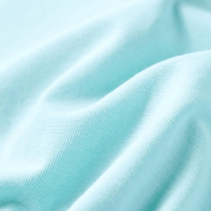 Actual product image VidaXL Children's T-shirt light blue 128,Material: 95 % cotton. 5 (128)