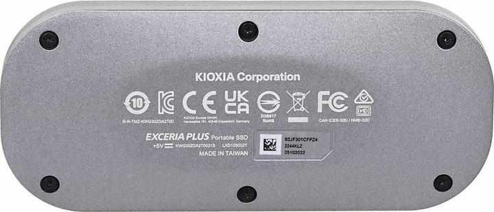 Produktbild Kioxia EXCERIA PLUS Portable SSD 2TB USB 3.2 Gen2 Type C (2000 GB)