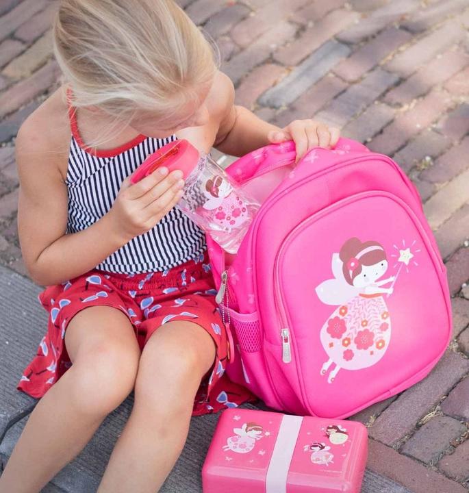 Actual product image A Little Lovely Company Backpack with iso compartment Fairy BPFAPI37 pink 27x32x19cm