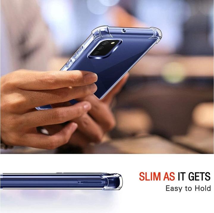 Produktbild Screenguard Samsung Galaxy A03s Hülle Crystal Soft Airbag Bumper (Samsung Galaxy A03s)