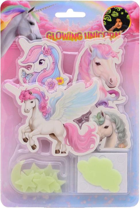 Actual product image Johntoy Glow-in-the-dark unicorn wall stickers