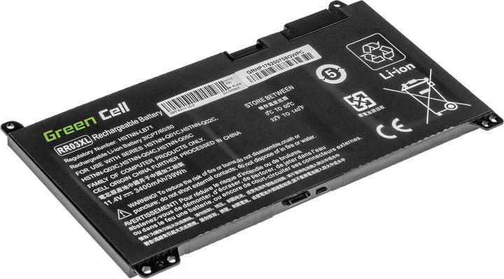 Actual product image GreenCell Žalias CELL Baterija RR03XL for HP ProBook 430 G4 G5 440 G4 G5 450 G4 G5 455 G4 G5 470 G4 G5 (3400 mAh)