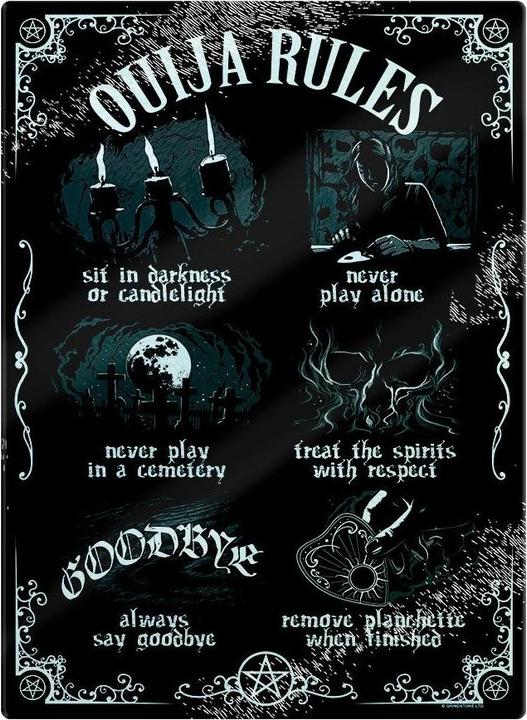 Actual product image Grindstore Cutting board Ouija Board Rules