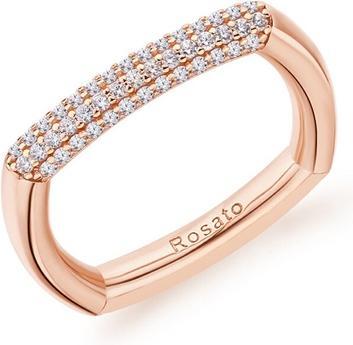 Immagine prodotto Rosato Elegante anello in bronzo con zirconi Bianca RZBI32 - Circuito: 58 mm (58)