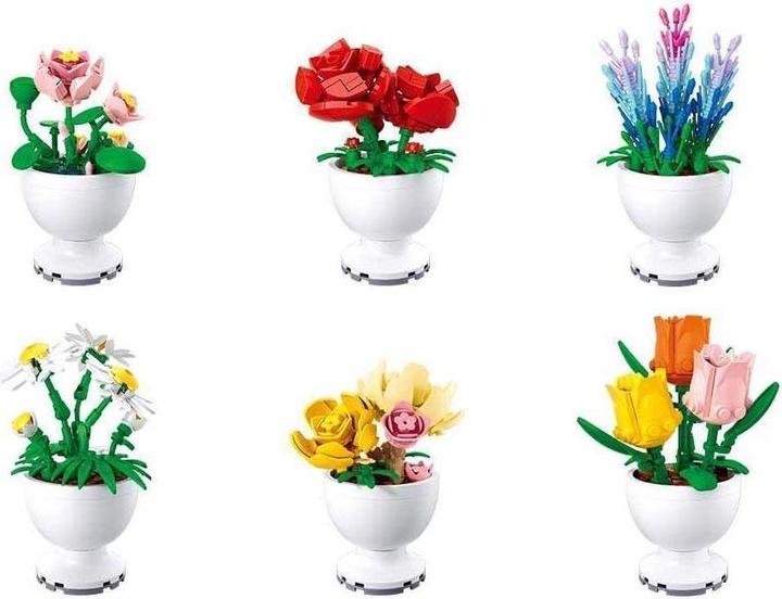 Produktbild Sluban Mini Blumen im Topf assortiert