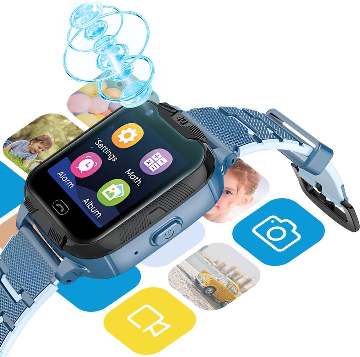 Produktbild Maxlife Smartwatch 4G MXKW-350 blau GPS WiFi (14 mm)