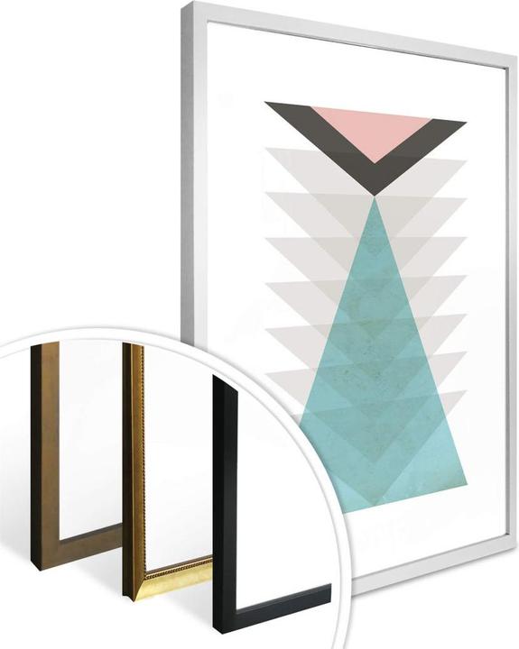 Actual product image Trenddeko Totem aqua & pink (100 x 120 cm)