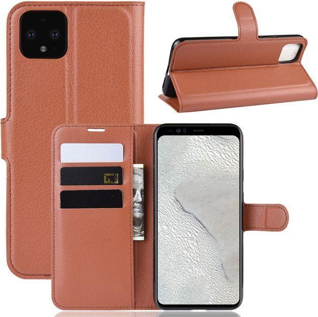 Productafbeelding MU Classic Litchi Leren Boekomslag Serie (Google Pixel 4 XL)