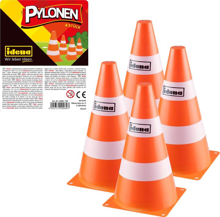 Productafbeelding Idena 40085 - Pylonen, 4 stuks