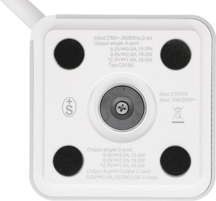Actual product image Max Hauri Cube (3 x, Type 13, USB-A, USB-C, 2 m)