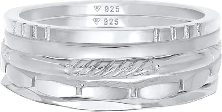 Produktbild Elli Organic, Ring Set, Twisted (58, 925 Silber)