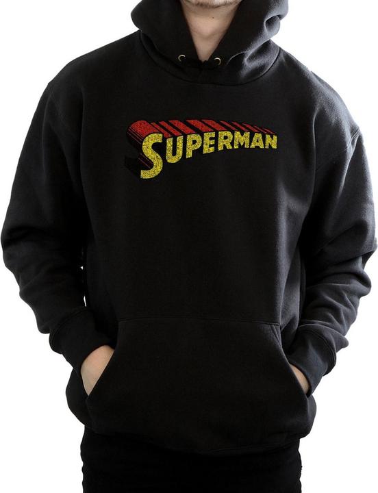 Immagine prodotto Superman Telescopic Crackle Logo Felpa con Cappuccio Uomo (XXL)