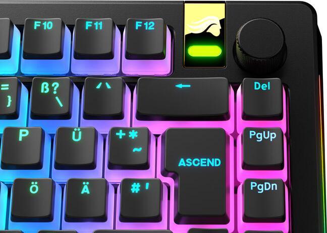 Immagine prodotto Glorious Coprichiavi Aura V3, layout ISO (DE), PBT, doppio colpo - Nero