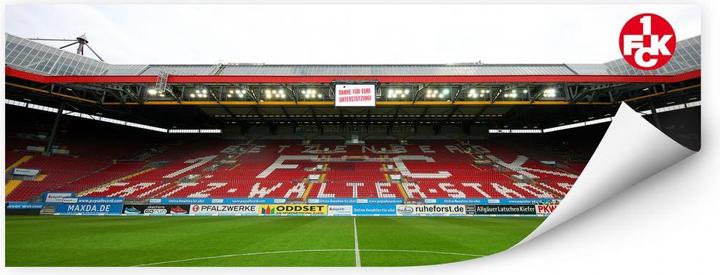 Actual product image 1.FC Kaiserslautern 1. FC Kaiserslautern stadium grandstand (80 x 30 cm, 120 x 50 cm, 100 x 40 cm)