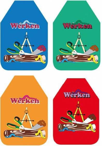 Actual product image Magni Papiererzeugnisse Uhlig 826 craft apron assorted colours, painting apron, craft apron, handicraft