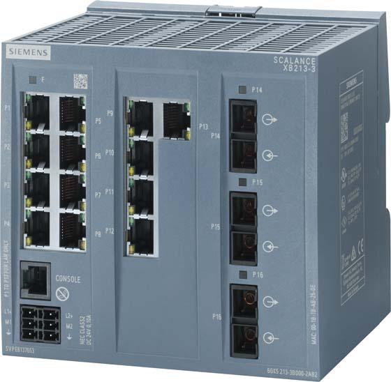Siemens SIEM 6GK5213-3BD00-2AB2 SCALANCE XB213-3 2 IE switch 6GK5213-3BD00-2AB2 (8 Ports)