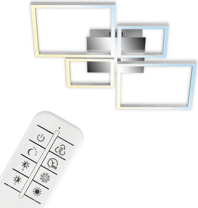 Image du produit Briloner Plafonnier CCT LED, chromé-aluminium, LED/38W (4000 lm)