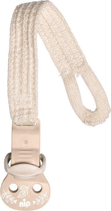 Actual product image NIP Schnullerketten Schnullerband stay green - aus Bio-Baumwolle - Beige (1 x)