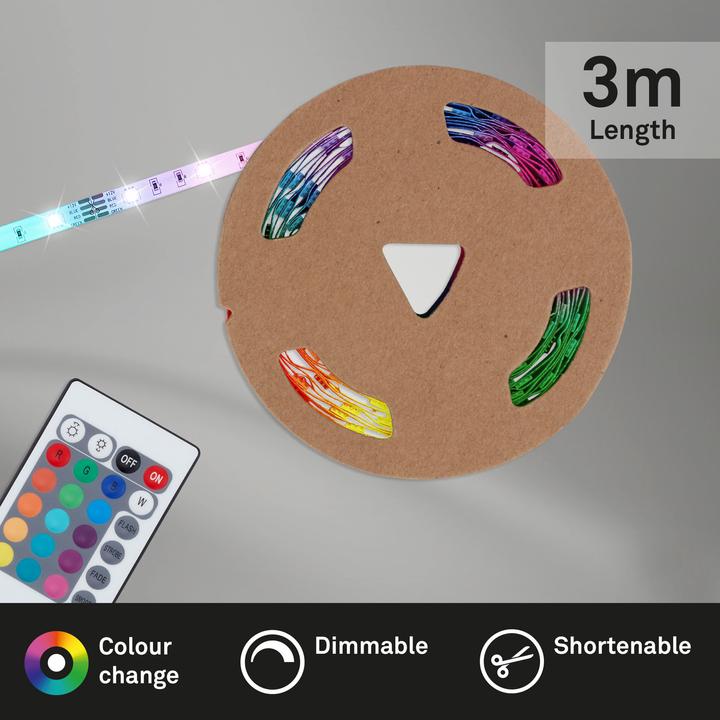 Immagine prodotto Briloner Nastro LED (RGB, 300 cm, Interno)