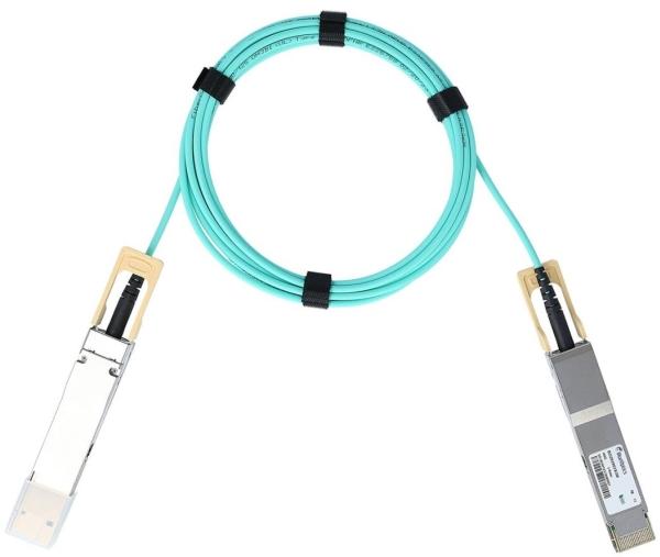Actual product image BlueOptics Cisco QDD-400-AOC3M compatible AOC QSFP-DD BO292903X3M