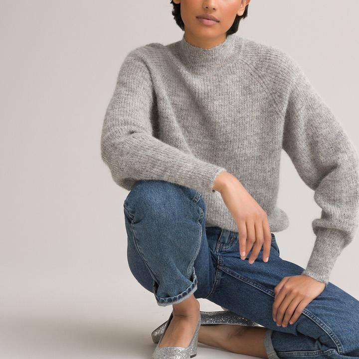 Produktbild La Redoute Collections Pullover mit Stehkragen (S)