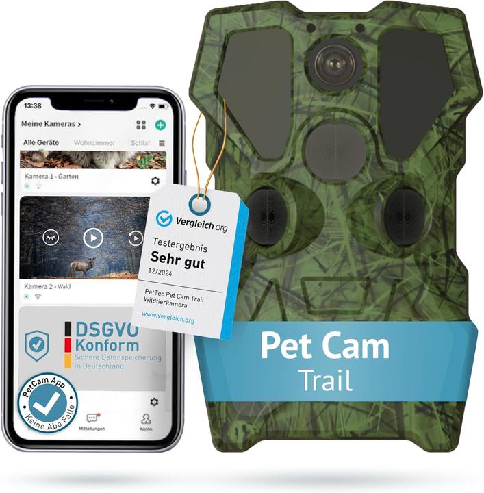 Produktbild PetTec Wildtierkamera mit Nachtsicht & Bewegungsmelder