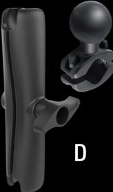 Actual product image RAM Mounts UNPKD. RAM MNT. W/2 3.68