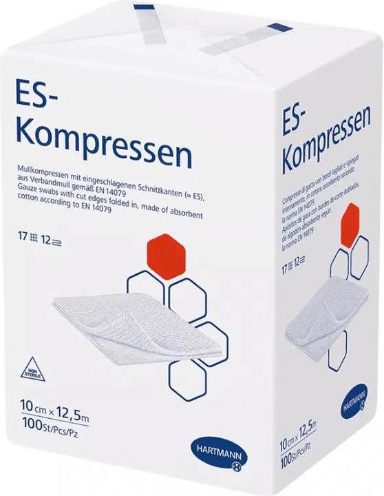 Produktbild Hartmann ES-Kompressen 10 cm x 20 cm / 12-fach / unsteril / 100 Stk.