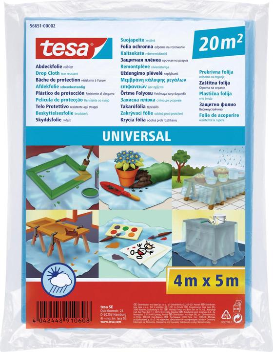 tesa EASY COVER Universal Abdeckfolie (5 m, 4000 mm)