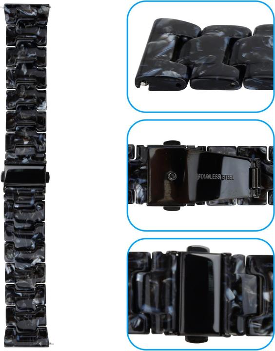 Produktbild Cadorabo Armband für Samsung Galaxy Gear (22 mm, Resin)