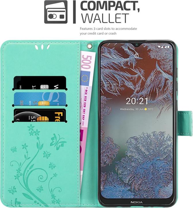 Actual product image Cadorabo Flower Book cover (Nokia G10, Nokia G20)