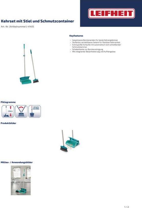 Immagine prodotto Leifheit Set per spazzare (1 pz.)