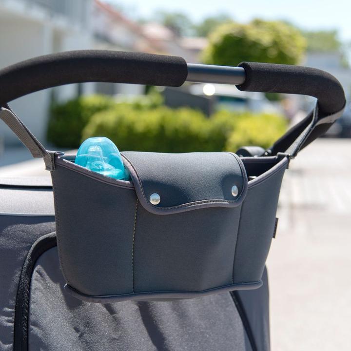 Actual product image Zamboo Neoprene pram bag organiser for prams and pushchairs - dark grey
