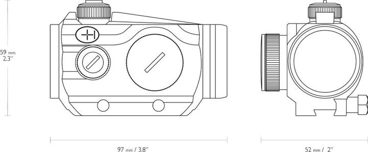 Actual product image Hawke Vantage 3 MOA Red Dot 1x30 ′9-11mm′ - 12107 Rotpunktvisier (1 x, 30 mm)