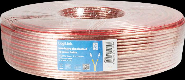 Immagine prodotto LogiLink CA Cavo per altoparlanti (100 m, 1.50 mm².)