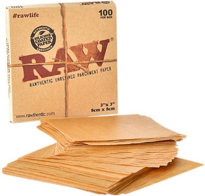 Actual product image HBI RAW Parchment Square 8cm x 8cm 100pcs