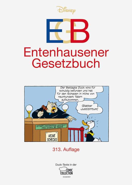 Actual product image EGB - Entenhausener Gesetzbuch (German, Sérgio Presta, Gerd Syllwasschy, Manuela Buchholz, Walt, Walt Disney, 2022)