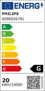 Label énergétique Philips 42975800 (G53, 20 W, 1270 lm, 1 x, G)