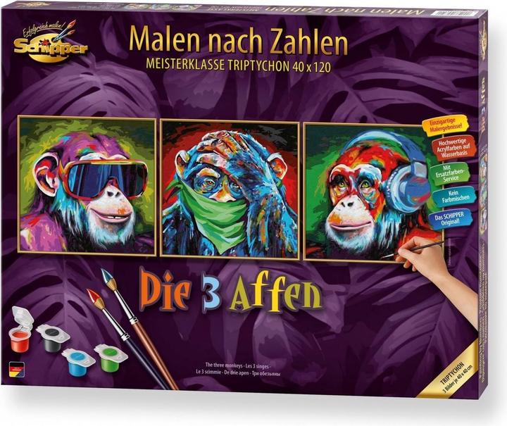 Produktbild Schipper Malen nach Zahlen - Die 3 Affen