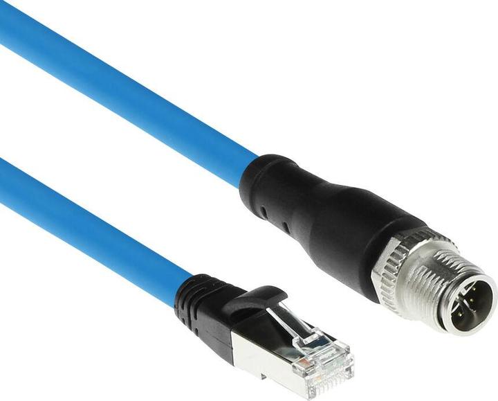 Cavo industriale da 1,50 metri Cavo per sensori M12X 8 pin maschio da telaio a RJ45, cavo Superflex