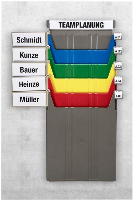 Actual product image Eichner BIG wall-mounted sorting system, for format A4, filling height 34 mm, blue (A4)