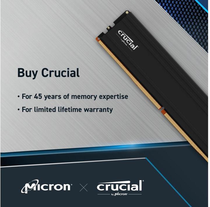 Actual product image Crucial Pro (2 x 16GB, 5600 MHz, DDR5 RAM, DIMM)