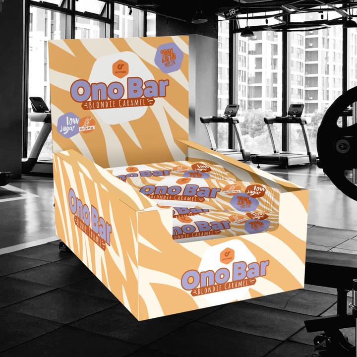 Immagine prodotto Go Fitness Barretta Nutrition Ono 12 x 40 g, Caramello (Caramel, 12 pz., 480 g)