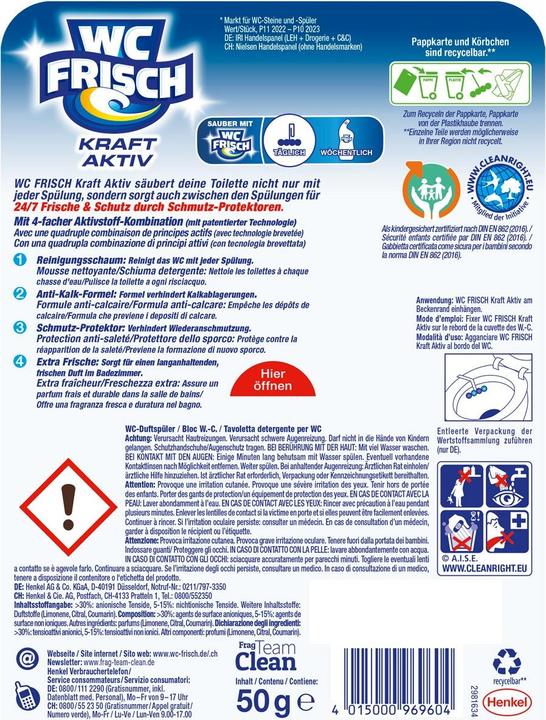 Nährwerte und Zutaten WC Frisch Kraft Aktiv
