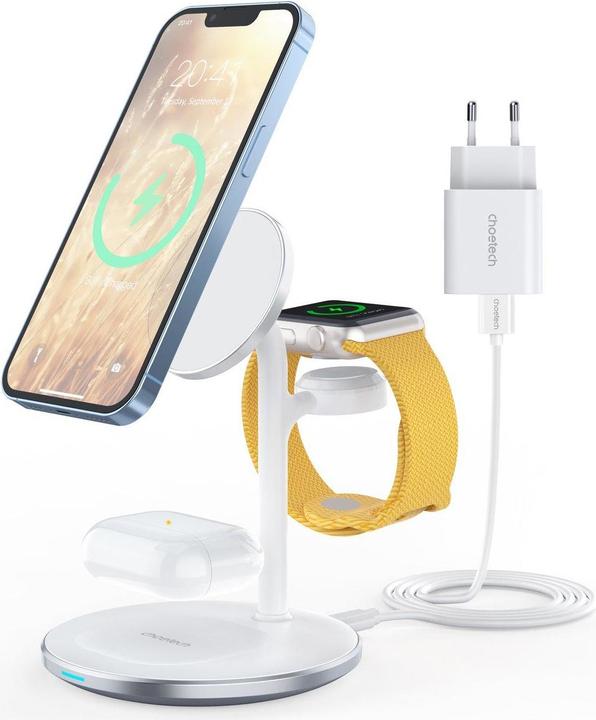 Actual product image Choetech 3 in 1 Charging Station (15 W)