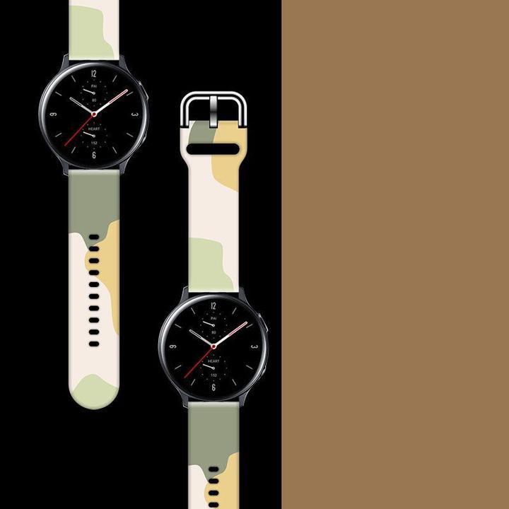 Immagine prodotto Hurtel Cinturino Moro Band per Samsung Galaxy Watch 42mm Cinturino in silicone Camo Watch Bracelet (14) (Silicone)