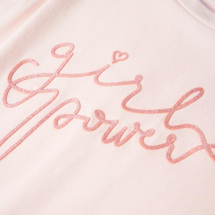 Image du produit VidaXL T-shirt enfant manches volantées Rose pâle 92,Matériel (92)