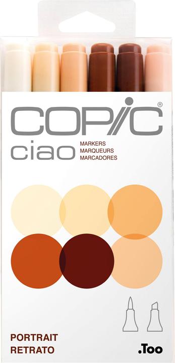 Actual product image Copic Ciao Set of 6 Portrait (Grey, 6 x)