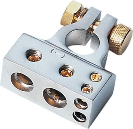 Goldline Terminale della batteria polo negativo 1 x 35 mm / 1 x 20 mm / 2 x 10 mm