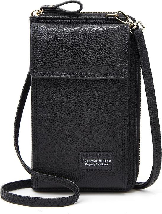 Produktbild Cover-Discount Umhänge Brieftasche mit Smartphone Fach schwarz
